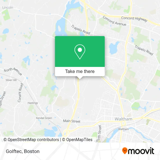Golftec map