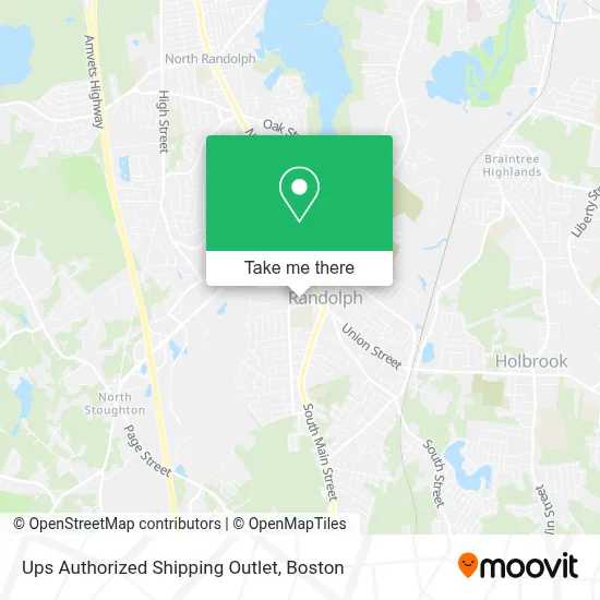 Ups Authorized Shipping Outlet map