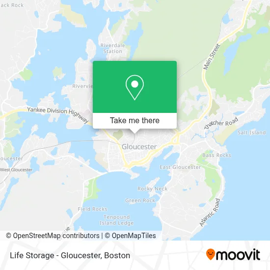 Life Storage - Gloucester map