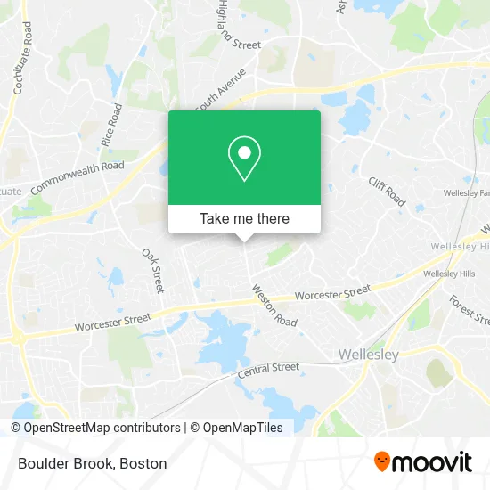 Boulder Brook map