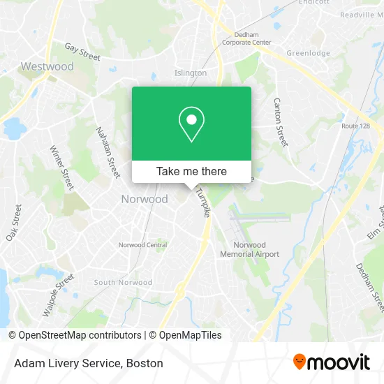 Adam Livery Service map