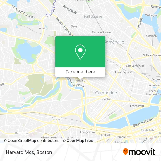 Harvard Mcs map