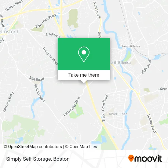 Simply Self Storage map