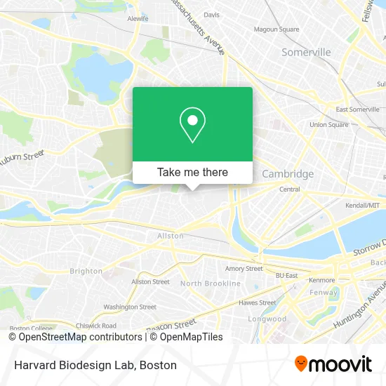 Harvard Biodesign Lab map
