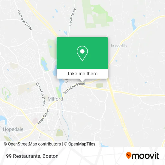 99 Restaurants map