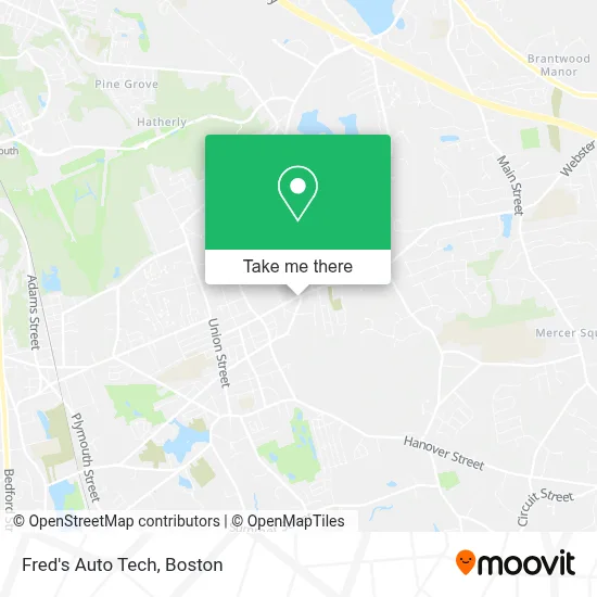 Fred's Auto Tech map