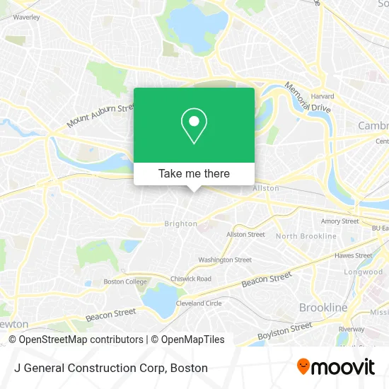 J General Construction Corp map