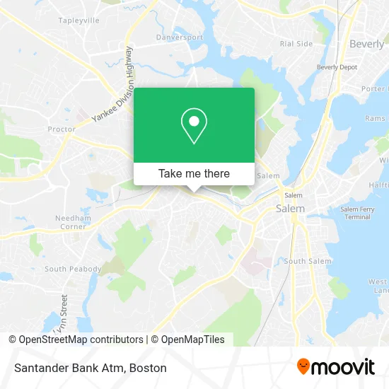 Santander Bank Atm map