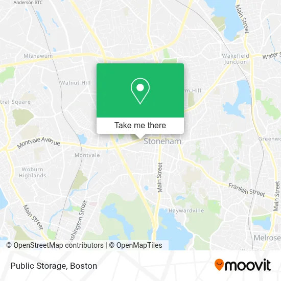 Public Storage map