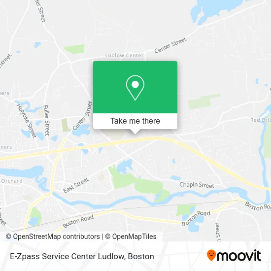 E-Zpass Service Center Ludlow map
