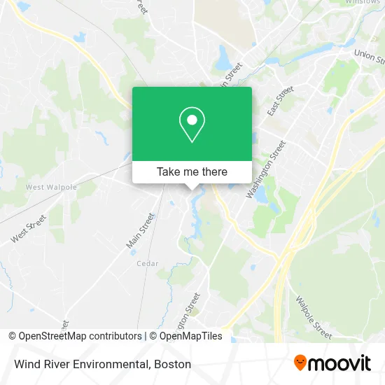 Wind River Environmental map