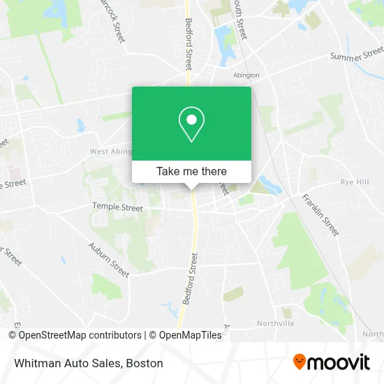 Whitman Auto Sales map
