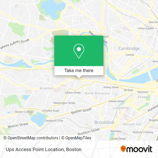 Ups Access Point Location map