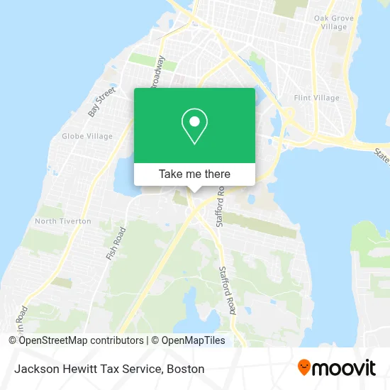 Jackson Hewitt Tax Service map