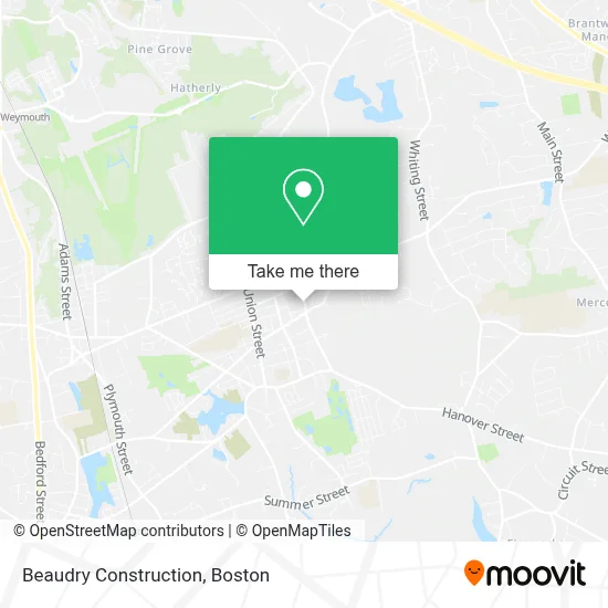Beaudry Construction map