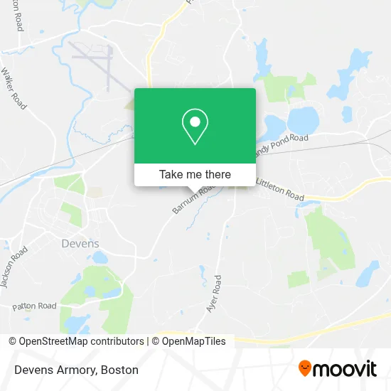 Devens Armory map