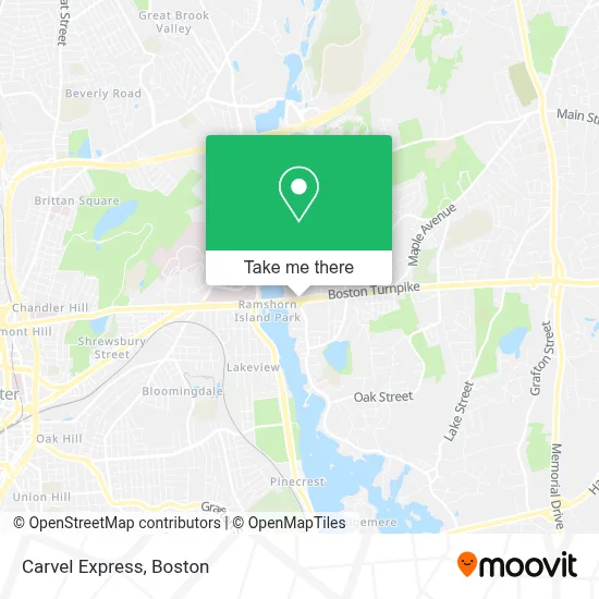 Carvel Express map