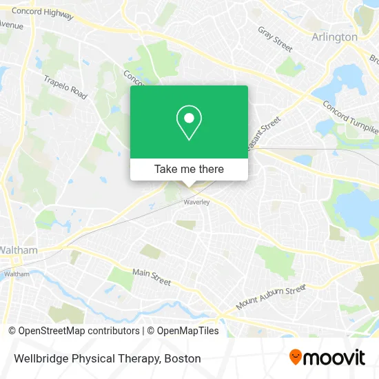 Wellbridge Physical Therapy map