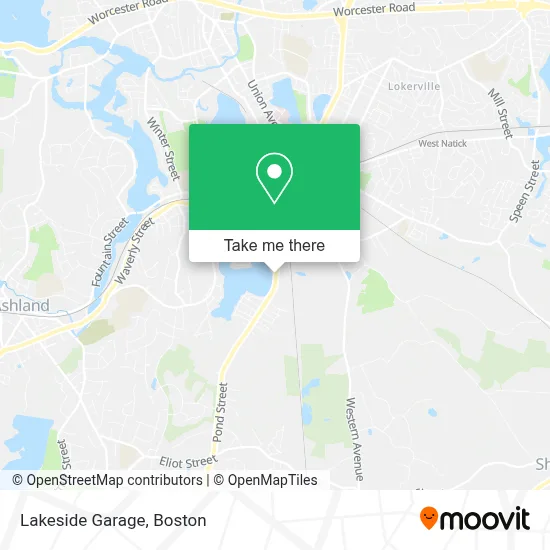 Lakeside Garage map