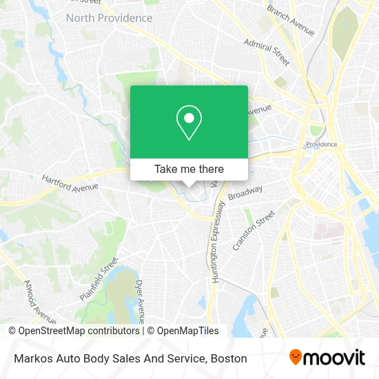 Markos Auto Body Sales And Service map