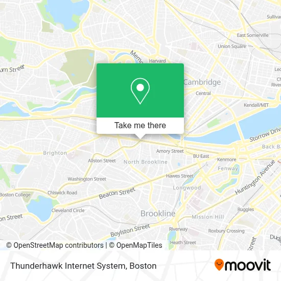 Thunderhawk Internet System map