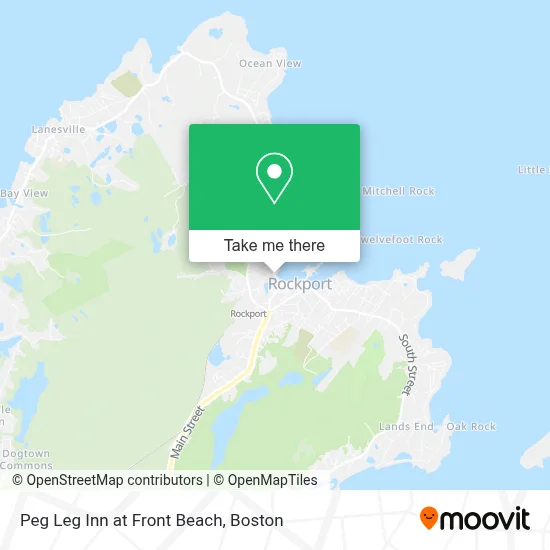 Peg Leg Inn at Front Beach map
