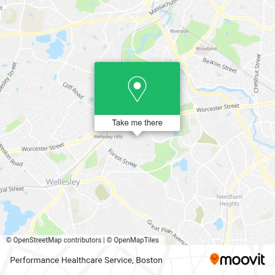Performance Healthcare Service map