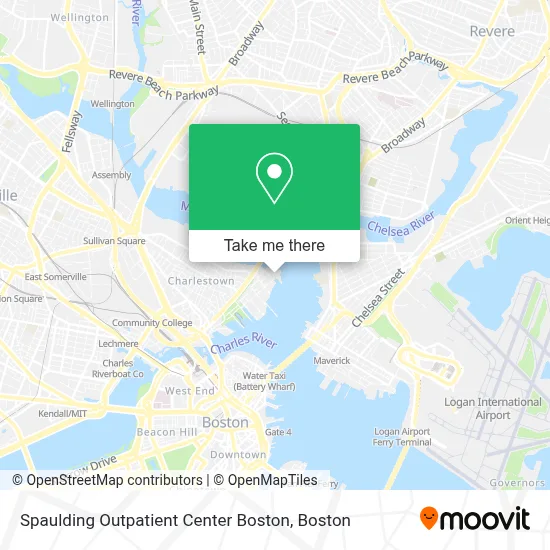 Spaulding Outpatient Center Boston map