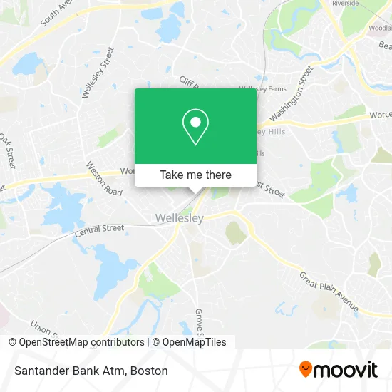 Santander Bank Atm map