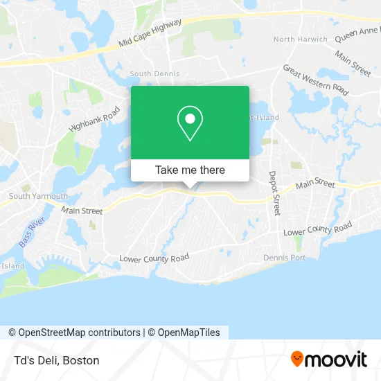 Td's Deli map