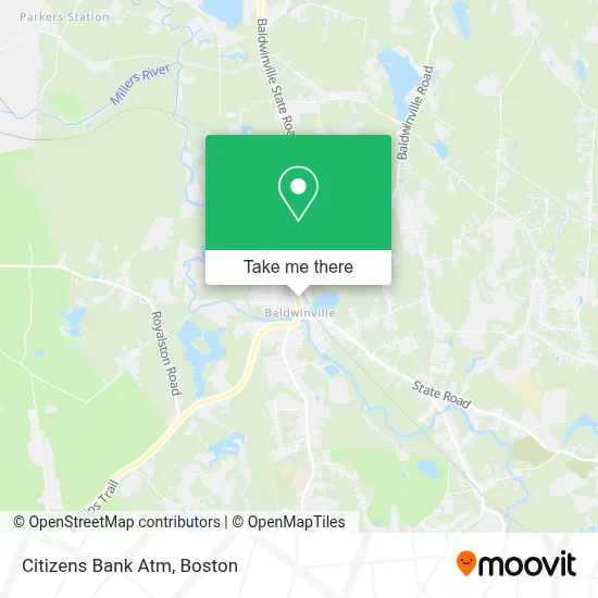 Citizens Bank Atm map