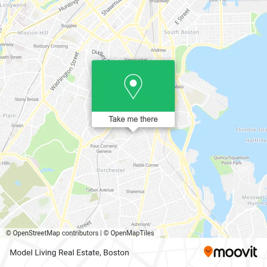 Model Living Real Estate map