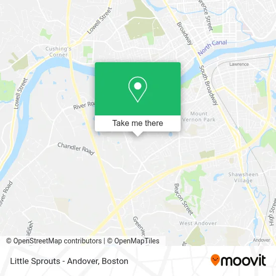 Little Sprouts - Andover map