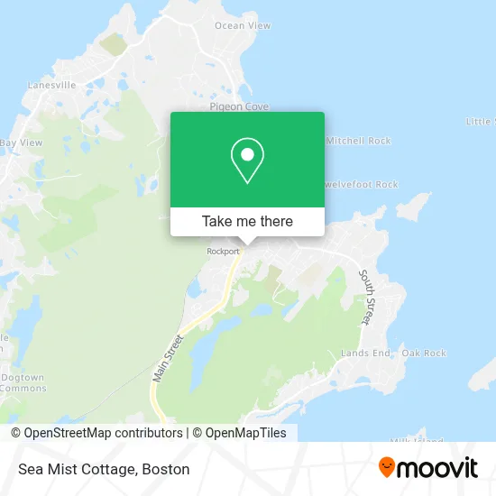 Sea Mist Cottage map