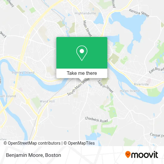 Benjamin Moore map