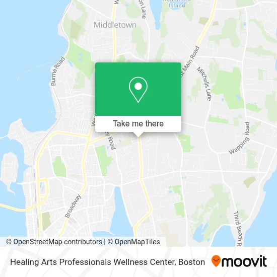 Healing Arts Professionals Wellness Center map