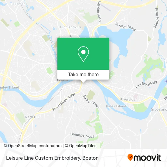 Leisure Line Custom Embroidery map