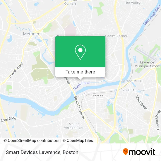 Smart Devices Lawrence map