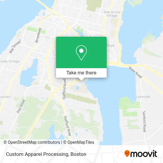 Custom Apparel Processing map