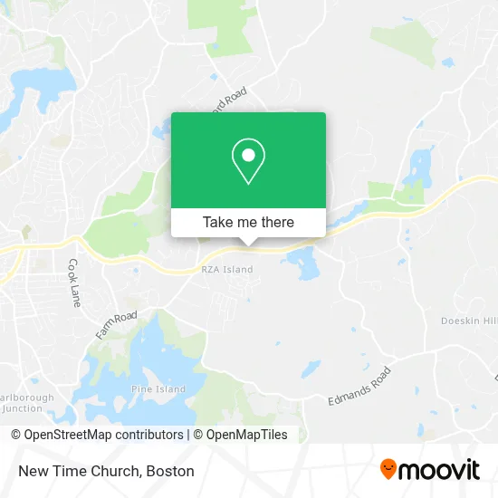 New Time Church map