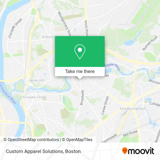 Custom Apparel Solutions map