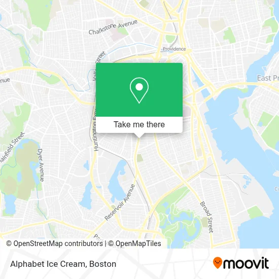 Alphabet Ice Cream map