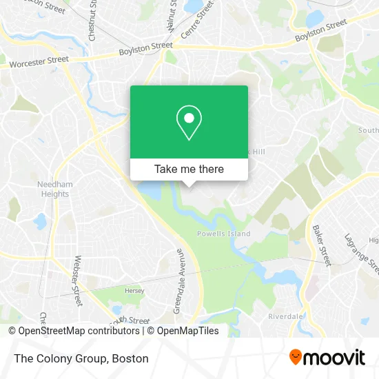 The Colony Group map
