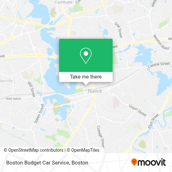 Boston Budget Car Service map