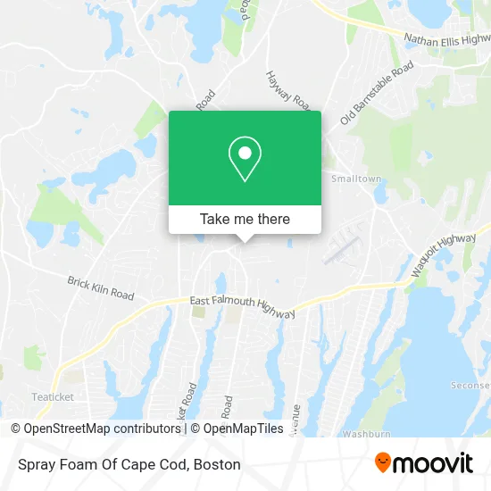 Spray Foam Of Cape Cod map
