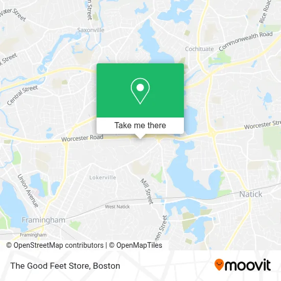 The Good Feet Store map