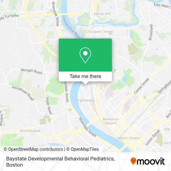 Baystate Developmental Behavioral Pediatrics map