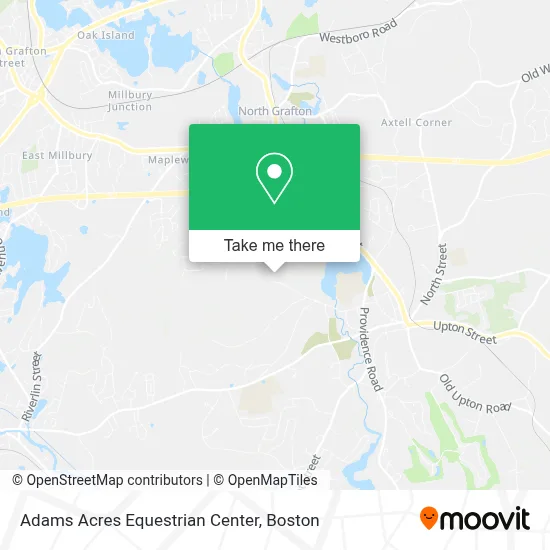 Adams Acres Equestrian Center map