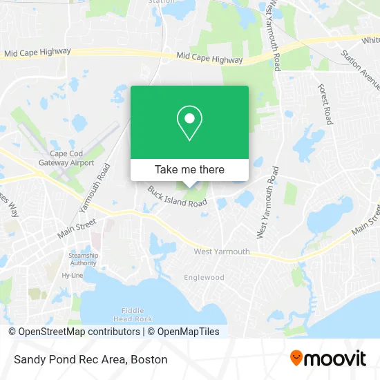 Sandy Pond Rec Area map