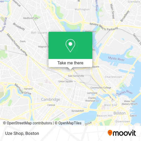 Uze Shop map